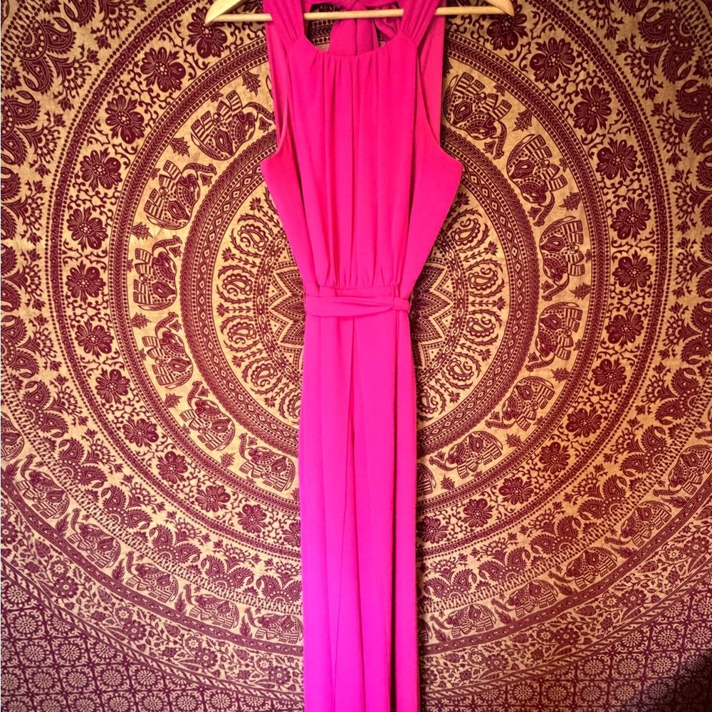 Vince Camuto Vibrant Pink Jumpsuit